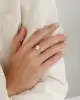 Beyaz Altın İnci Yüzük