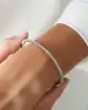 Beyaz Altın Suyolu Kelepçe Bileklik