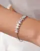 Beyaz Altın Taşlı Bileklik