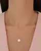 Beyaz Altın Taşlı Kolye