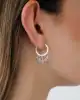 Beyaz Altın Taşlı Shakira Küpe