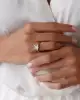 Beyaz Altın Tektaş Yüzük
