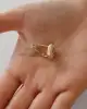 Beyaz Mineli Kutup Yıldızı Küpe