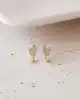 Beyaz Taşlı Çocuk Küpe