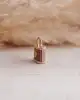 Çift Taraflı Taşlı Kilit Kolye Ucu