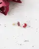 Çilek Figürlü Altın Çocuk Küpe