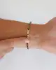 Çizgi Altın Erkek Bileklik