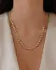 Dorika Detaylı Altın Zincir Kolye