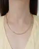 Dorika Toplu Altın Çizgi Kolye