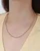 Dorika Toplu Altın Çizgi Kolye
