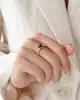 Dorikalı Altın Kalp Yüzük