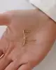 Geo Formlu Sallantılı Altın Küpe
