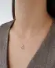 Geometrik Formlu Kalp Kolye