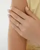 Hologram Taşlı Altın Yüzük