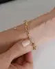 İki Renkli Dorikalı Altın Bileklik