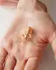 İkili Daire Altın Küpe