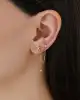 İkili Yıldız Zincir Tragus Piercing