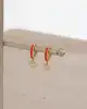 Kalp Sallantılı Altın Küpe