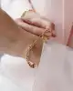 Kalp Sallantılı Mix Zincir Bileklik