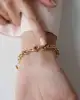 Kalp Sallantılı Mix Zincir Bileklik