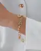 Kalp Yıldız Sallantılı Mix Zincir Bileklik