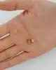 Kalpli Altın Mini Harf Kolye