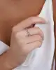 Karışık Baget Taşlı Altın Yüzük