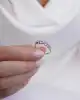 Karışık Baget Taşlı Altın Yüzük