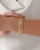 Leopar Desenli Altın Bileklik