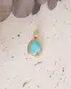 Mavi Firuze Taşlı Kolye Ucu