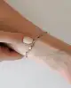Mavi Mineli Altın Bileklik