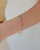 Mavi Mineli Altın Bileklik