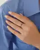 Mavi Mineli Altın Burgu Yüzük
