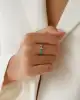 Mavi Mineli Altın Yüzük