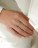 Mavi Mineli Altın Yüzük