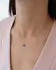 Mavi Taşlı Altın Kolye