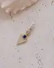 Mavi Taşlı Üçgen Kolye Ucu