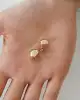 Maxi Altın Top Küpe