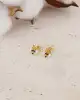 Mineli Altın Arı Küpe