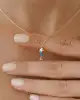 Mineli Altın Balık Kolye