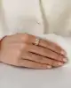 Mineli Altın Eterna Yüzük