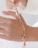 Mineli Eterna Altın Zincir Bileklik