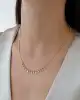 Mini Baget Taşlı Altın Kolye