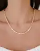 Mini Kareli Altın Kolye