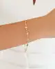 Mini Küp Pullu Altın Bileklik