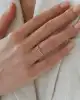 Mini Mavi Taşlı Altın Yüzük