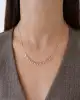 Mini Taş Sallantılı Altın Kolye