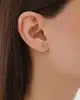 Mini Taşlı Çiçek Küpe