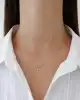 Mini Taşlı Fiyonk Kolye