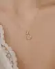 Mini Taşlı Halka Kolye